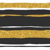 naadloos patroon met zwarte, witte en gouden glinsterende streep. mode achtergrond. vectorillustratie om af te drukken, plakboek of inpakpapier vector