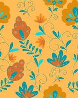 patroon met cuta doodle bloemen vector