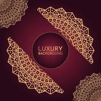 luxe mandala achtergrond met gouden elementen vector in illustratie grafisch ontwerp premium vector