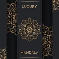 luxe mandala achtergrond met gouden elementen vector in illustratie graphics premium vector