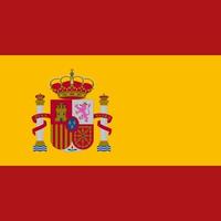 spanje vlag, officiële kleuren. vectorillustratie. vector