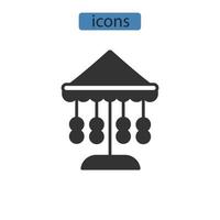 carrouselpictogrammen symbool vectorelementen voor infographic web vector