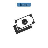 geld pictogrammen symbool vector-elementen voor infographic web vector