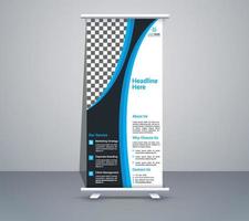 sjabloon voor zakelijke roll-up banner vector