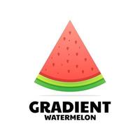 watermeloen gradiënt logo ontwerp vector