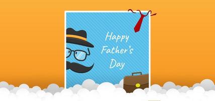 gelukkige vaderdag vector achtergrond. beste concept voor posters, banners, wenskaarten en meer