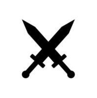 zwaard icoon. krijger zwaard illustratie vector