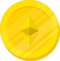 ethereum vector illustration.eth cryptocurrency concept