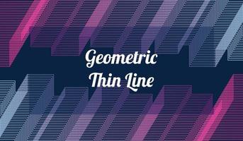 geometrische dunne lijn achtergrond sjabloon kopie ruimte vector