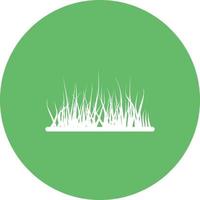 gras cirkel achtergrond icoon vector