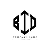 bod letter logo-ontwerp met veelhoekvorm. bod veelhoek en kubusvorm logo-ontwerp. bod zeshoek vector logo sjabloon witte en zwarte kleuren. biedingsmonogram, bedrijfs- en onroerendgoedlogo.