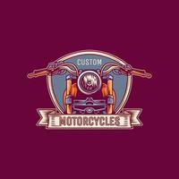 aangepaste motorfiets club logo afbeelding vector