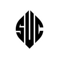 svc cirkel letter logo ontwerp met cirkel en ellipsvorm. svc ellipsletters met typografische stijl. de drie initialen vormen een cirkellogo. svc cirkel embleem abstracte monogram brief mark vector. vector