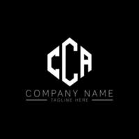 cca letter logo-ontwerp met veelhoekvorm. cca veelhoek en kubusvorm logo-ontwerp. cca zeshoek vector logo sjabloon witte en zwarte kleuren. cca-monogram, bedrijfs- en onroerendgoedlogo.