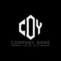 cdy letter logo-ontwerp met veelhoekvorm. cdy veelhoek en kubusvorm logo-ontwerp. cdy zeshoek vector logo sjabloon witte en zwarte kleuren. cdy monogram, business en onroerend goed logo.