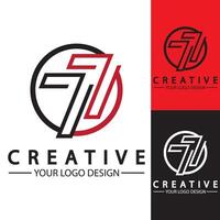 logo ontwerp nummer 77 afbeelding vectorillustratie vector