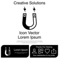 magneet pictogram eps 10 vector