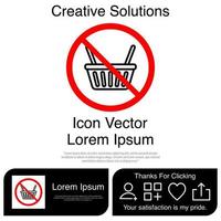 geen marktmandpictogram eps 10 vector