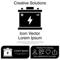 auto batterij pictogram eps 10 vector