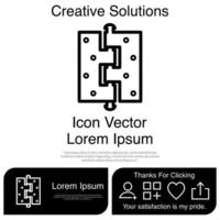 scharnier pictogram eps 10 vector