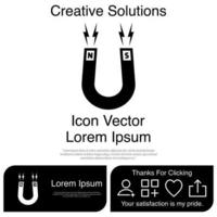 magneet pictogram eps 10 vector