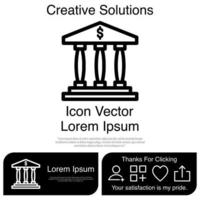 bank pictogram vector eps 10