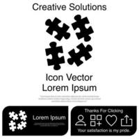 puzzel pictogram eps 10 vector