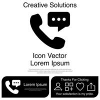 telefoon met bellenruimtepictogram eps 10 vector