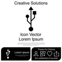 usb-pictogram eps 10 vector