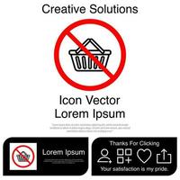 geen marktmandpictogram eps 10 vector