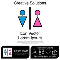 toilet pictogram eps 10 vector