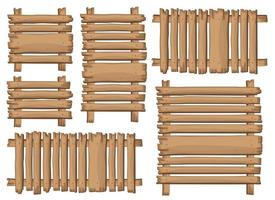 houten plank in cartoon stijl vectorillustratie vector