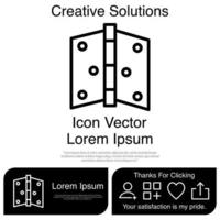 scharnier pictogram eps 10 vector