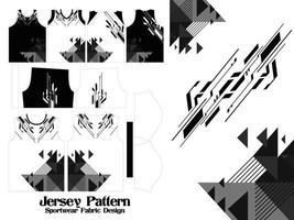 jersey printpatroon 8 sublimatie textiel voor t-shirt, voetbal, voetbal, e-sport, sport uniform ontwerp vector