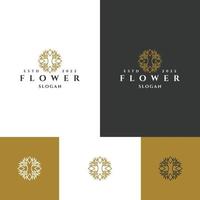 bloemen logo pictogram ontwerp sjabloon vectorillustratie vector