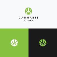 cannabis logo pictogram ontwerpsjabloon vector