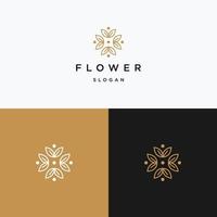 bloemen logo pictogram ontwerp sjabloon vectorillustratie vector