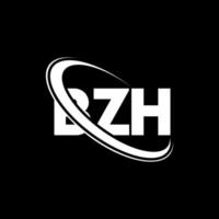 bzh-logo. bz brief. bzh brief logo ontwerp. initialen bzh logo gekoppeld aan cirkel en hoofdletter monogram logo. bzh typografie voor technologie, zaken en onroerend goed merk. vector