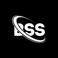 bss-logo. bs brief. bss brief logo ontwerp. initialen bss-logo gekoppeld aan cirkel en monogram-logo in hoofdletters. bss typografie voor technologie, zaken en onroerend goed merk. vector