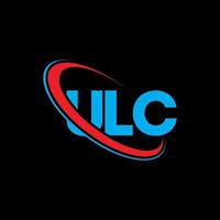 ulc-logo. ulc brief. ulc brief logo ontwerp. initialen ulc-logo gekoppeld aan cirkel en monogram-logo in hoofdletters. ulc typografie voor technologie, zaken en onroerend goed merk. vector