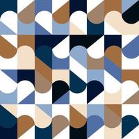 vector naadloze geometrische vintage patroon. abstract retro ontwerp als achtergrond. eenvoudige monochrome herhalende halfronde vormen tegels.