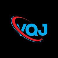 vqj-logo. vqj brief. vqj brief logo ontwerp. initialen vqj logo gekoppeld aan cirkel en hoofdletter monogram logo. vqj typografie voor technologie, zaken en onroerend goed merk. vector