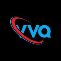 vvq-logo. vv brief. vvq brief logo ontwerp. initialen vvq logo gekoppeld aan cirkel en monogram logo in hoofdletters. vvq typografie voor technologie, business en onroerend goed merk. vector