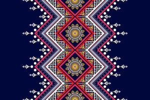 ikat etnisch naadloos patroonontwerp. Azteekse stof tapijt mandala ornamenten textiel decoraties behang. motief tribal boho inheemse turkije traditionele borduurwerk vector