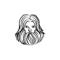 longis mannen logo vector illustratie ontwerp