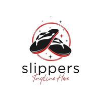 flip flop verkoop industrie illustratie logo ontwerp vector