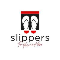 flip flop verkoop industrie illustratie logo ontwerp vector