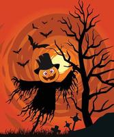 halloween vector en achtergrond