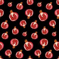 granaatappel fruit vector naadloos patroon