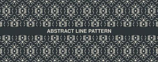 plat ornament lijnpatroon ontwerp vector